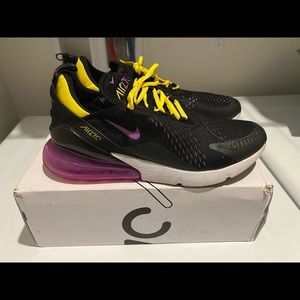 Nike air max 270 Black hyper Magenta sz 12 rare!